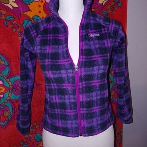 Dark and Light Purple Zip Up Fall Jacket Columbia
